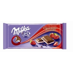 Čokoláda Milka jahodová  100g