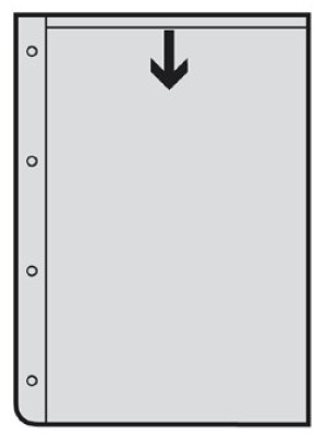 Obal PVC EURO závesný hrubý A4 "U", 18 mic