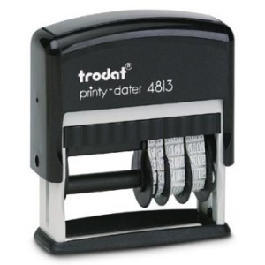 Pečiatka TRODAT Printy dátum+text 4813; 3,8 mm - samofarbiaca
