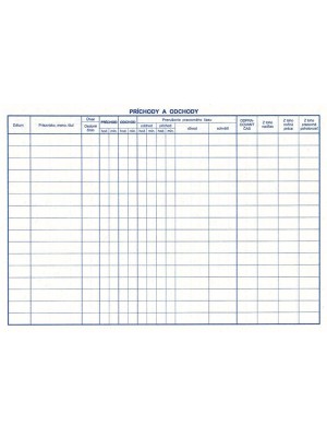 Kniha dochádzky 30 listov