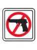 Piktogram Zákaz vstupu so zbraňou