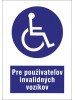 Piktogram "Cesta vyhradená pre používateľov invalidných vozíkov"