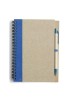 Blok A5 linajkový so špirálou + pero, modrý