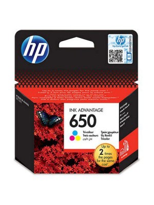 Atrament HP CZ102AE (650), farebný