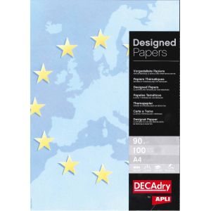 Ilustračný papier Európa modrý 90g, 100 ks
