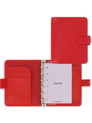 Organizér FILOFAX Saffiano Pocket A7 červený
