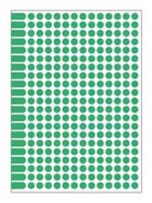 Etikety kruhové 8mm Agipa A5 zelené