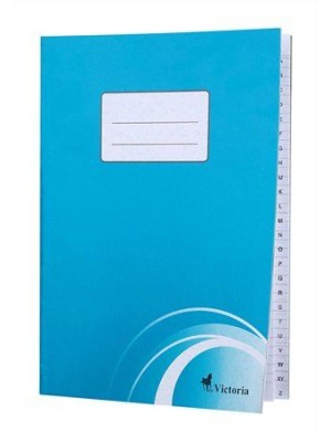 Zošit s registrom, A4, 80 listový, linajkový