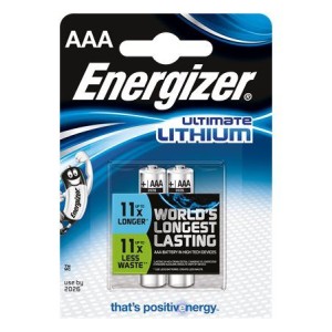 Mikrotužkové lítiové batérie AAA ENERGIZER "Ultimate Lithium", 2 ks
