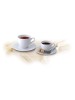 Kávová súprava, porcelán, 22 cl, ROTBERG "Basic", biela