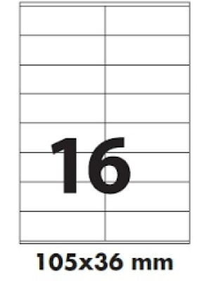 Etikety SOREX, biele, 105x36 mm