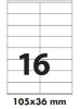 Etikety SOREX, biele, 105x36 mm