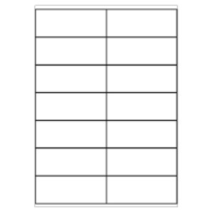 Etikety SOREX, biele, 105x41 mm