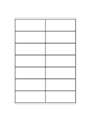 Etikety SOREX, biele, 105x41 mm