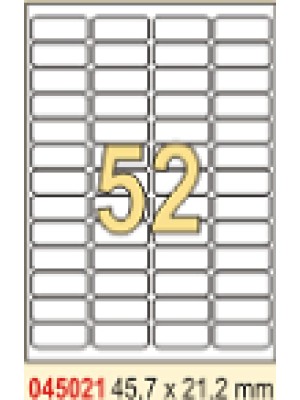 Etikety SOREX, biele, 52,5x25,4 mm