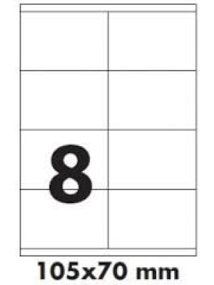 Etikety SOREX, biele, 105x70 mm