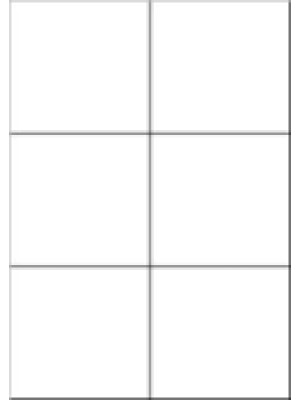 Etikety SOREX, biele, 105x99,1  mm