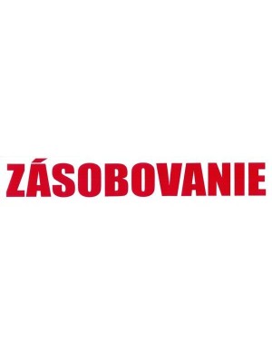 Nálepka "ZÁSOBOVANIE" veľká