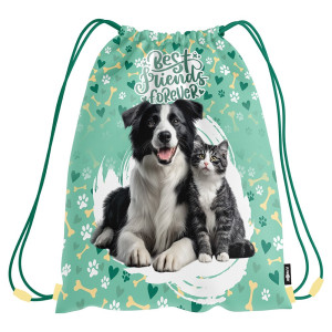 Vrecko na prezuvky s potlačou JUNIOR S9 CAT & DOG