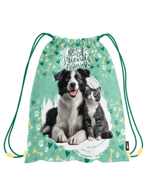 Vrecko na prezuvky s potlačou JUNIOR S9 CAT & DOG