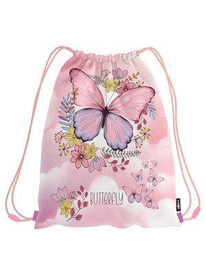 Vrecko na prezuvky s potlačou JUNIOR S9 BUTTERFLY